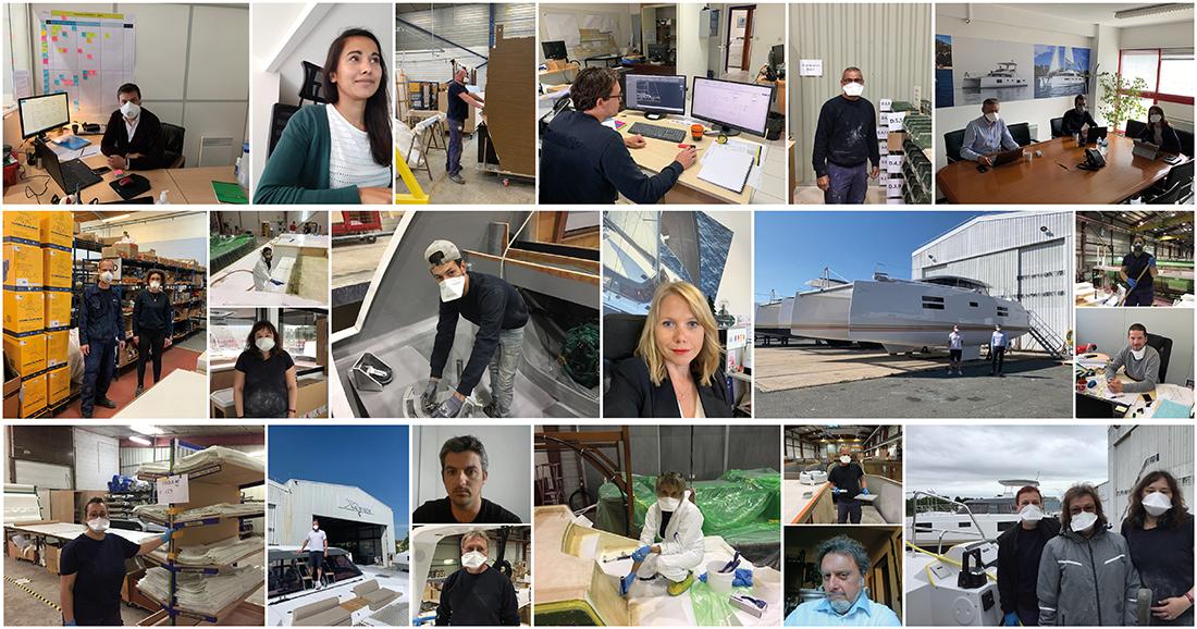 Nautitech team - covid 19 