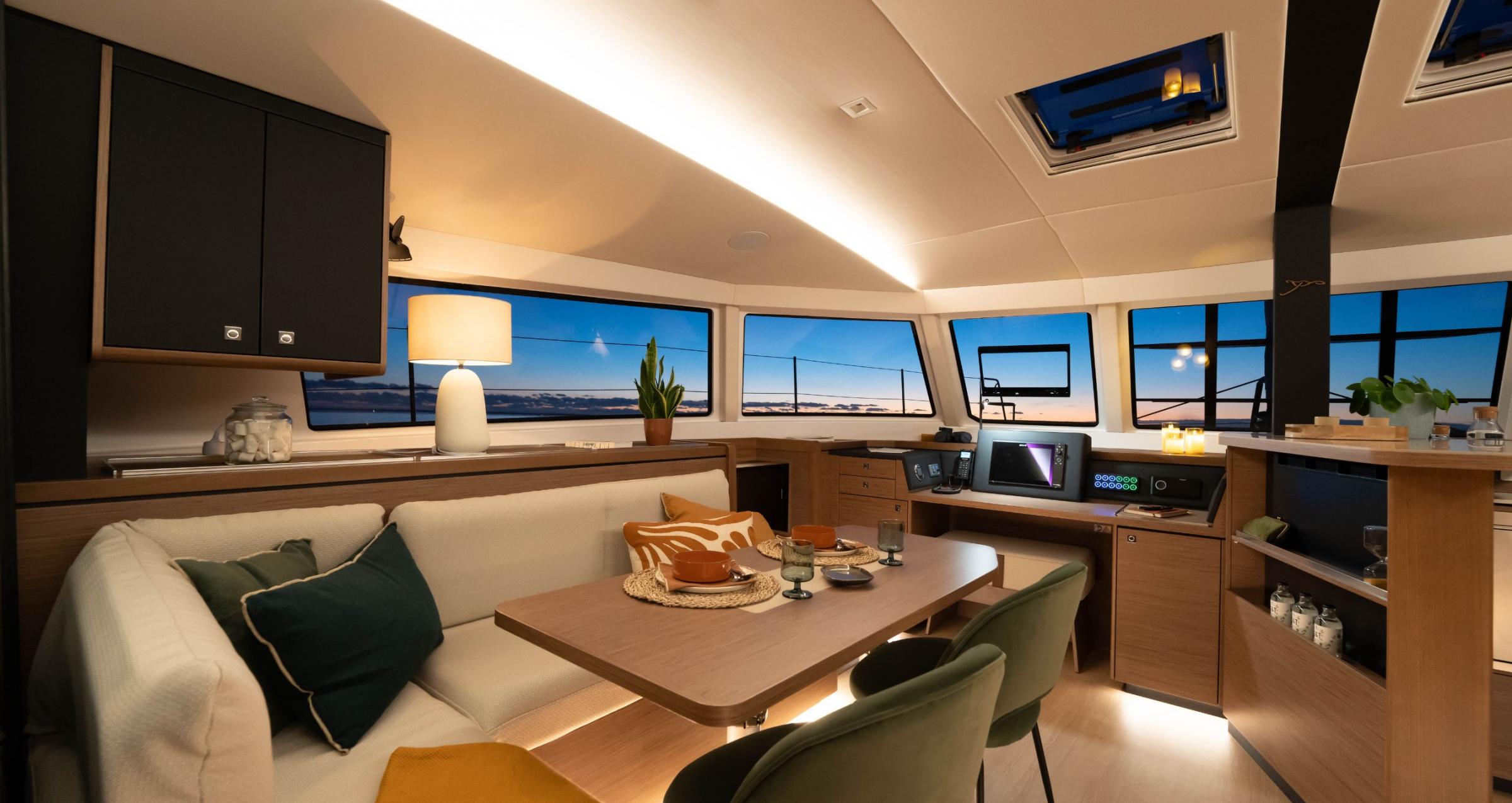 48 foot catamaran interior