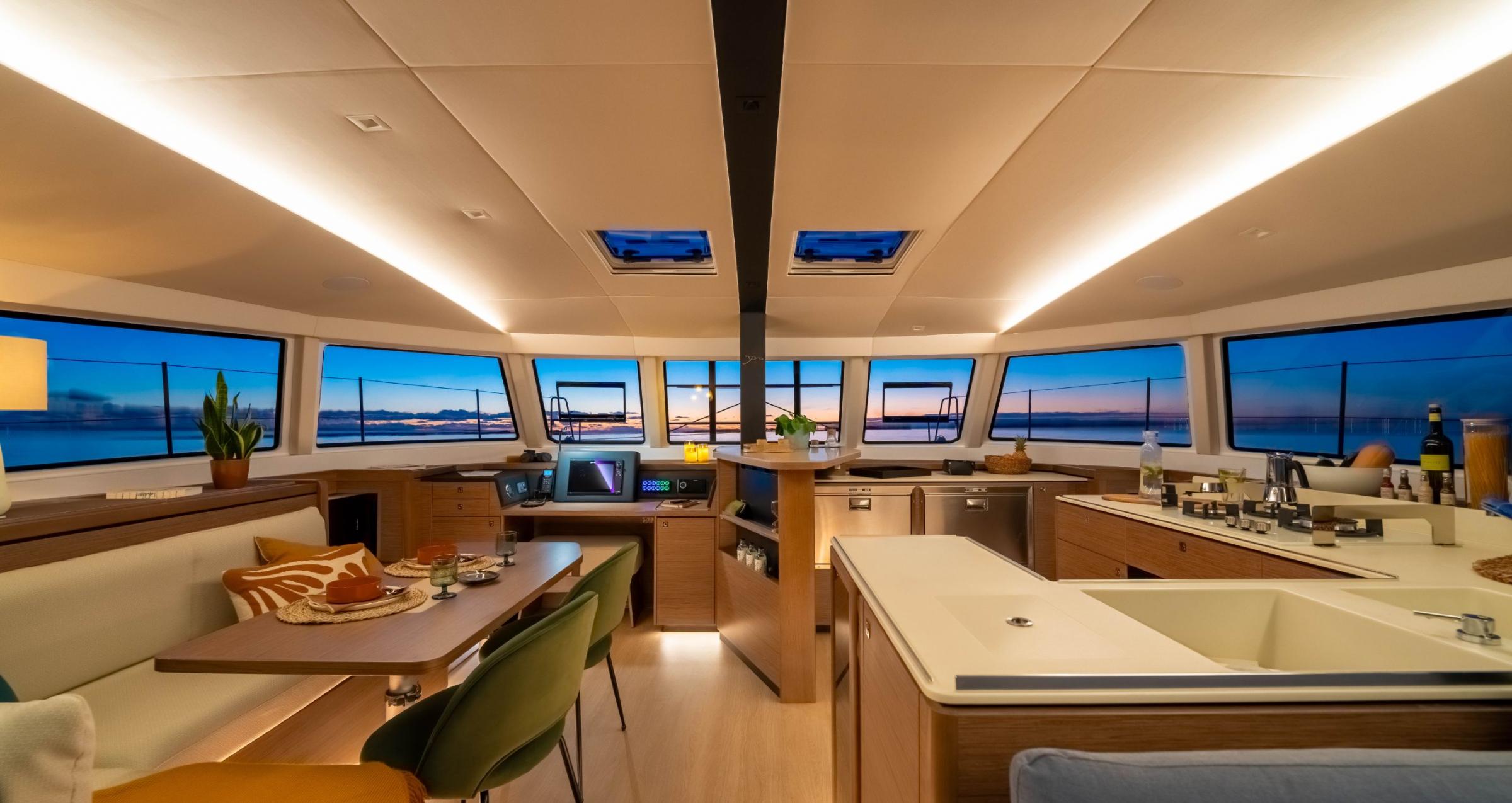 48 foot catamaran interior