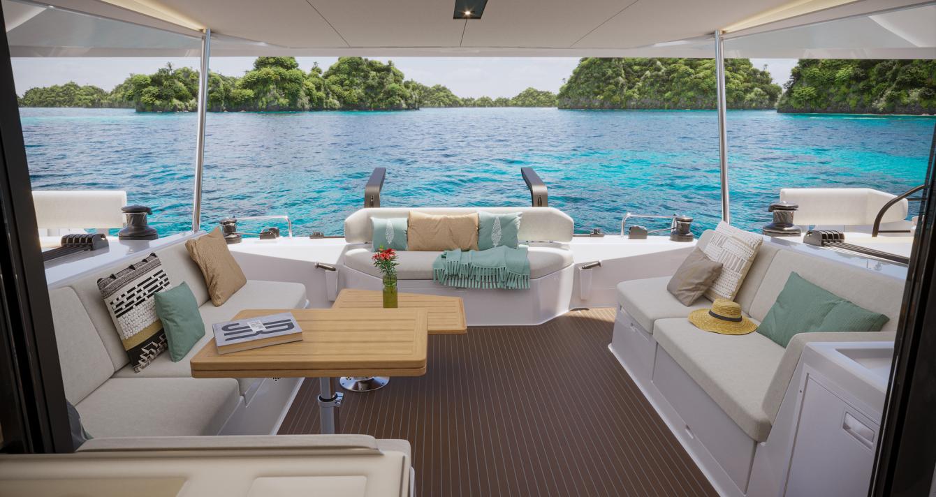 Intérieur catamaran 48 Open